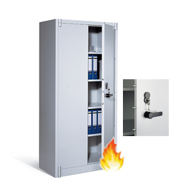 Feuergeschützter Stahlschrank für wichtige Dokumente + Datenträger